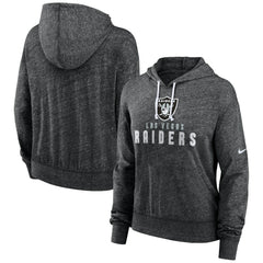 Las Vegas Raiders Nike Women's Gym Vintage Lightweight Pullover Hoodie