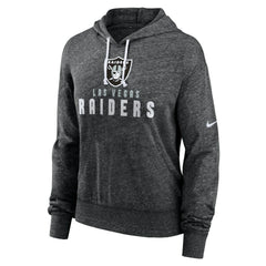 Las Vegas Raiders Nike Women's Gym Vintage Lightweight Pullover Hoodie