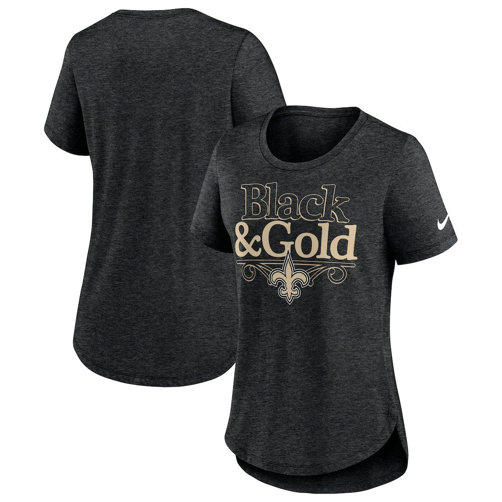 New Orleans Saints Nike Women's Local Fashion Tri-Blend T-Shirt