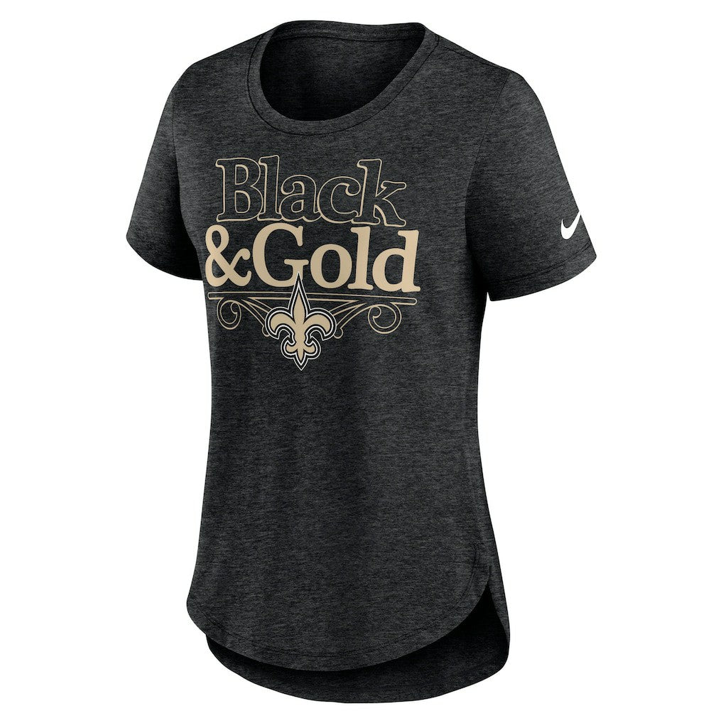 New Orleans Saints Nike Women's Local Fashion Tri-Blend T-Shirt