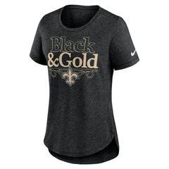 New Orleans Saints Nike Women's Local Fashion Tri-Blend T-Shirt