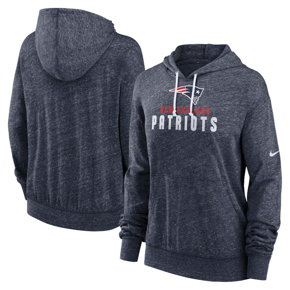 New England Patriots Nike Women's Plus Size Gym Vintage Pullover Hoodie