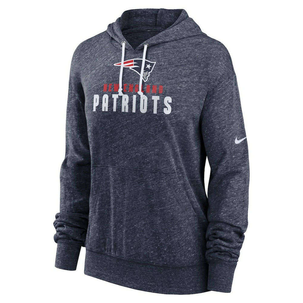 New England Patriots Nike Women's Plus Size Gym Vintage Pullover Hoodie