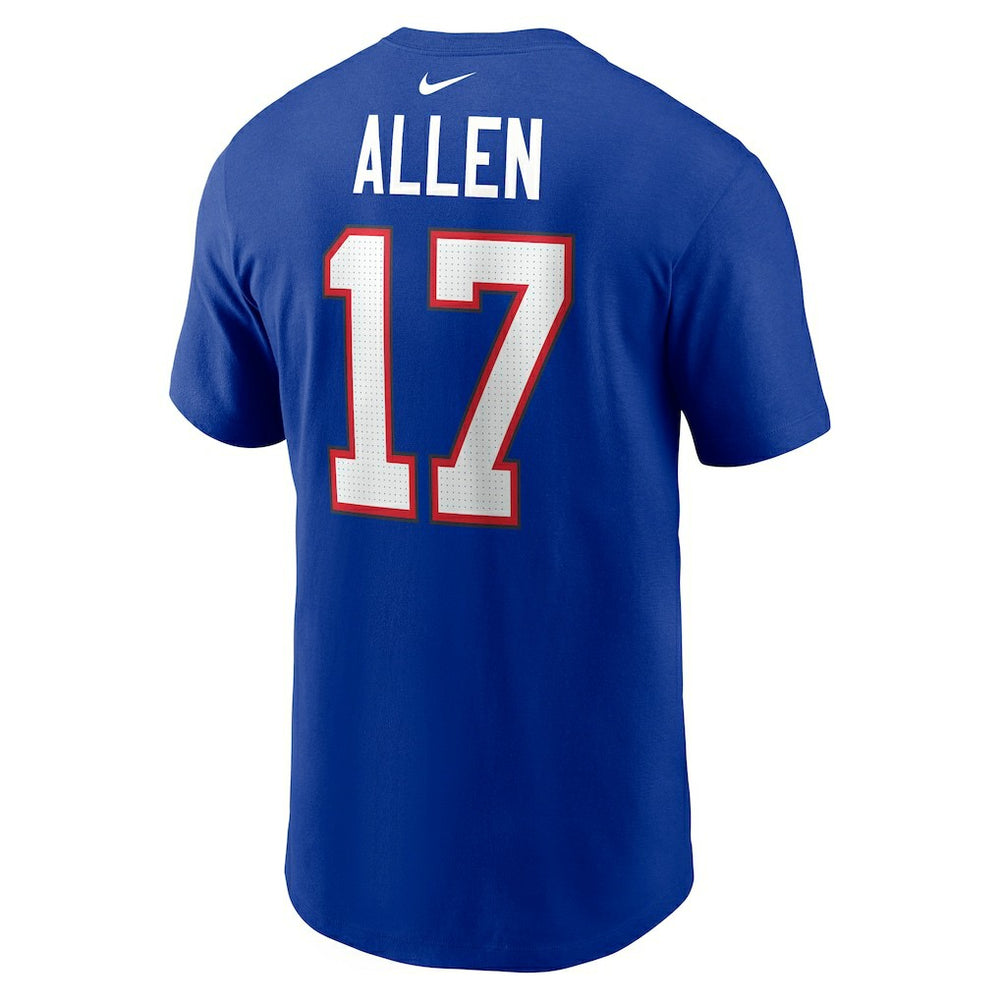 Buffalo Bills Nike Josh Allen  Player Name & Number T-Shirt