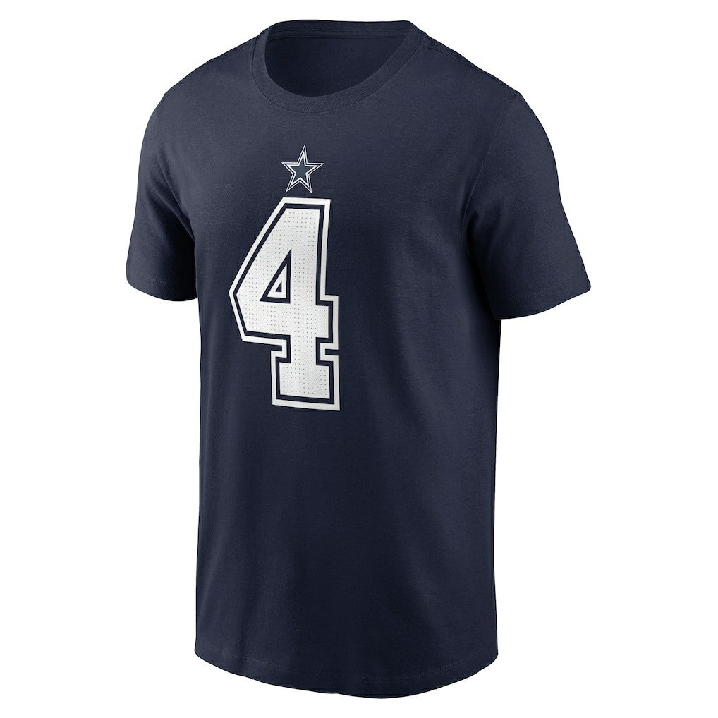 Dallas Cowboys Nike Dak Prescott  Player Name & Number T-Shirt