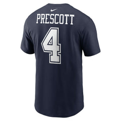 Dallas Cowboys Nike Dak Prescott  Player Name & Number T-Shirt