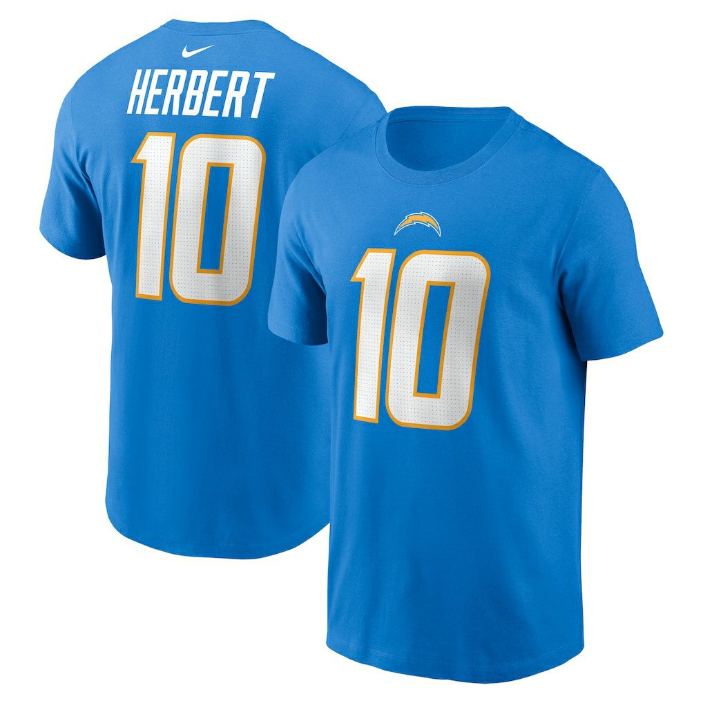 Los Angeles Chargers Nike Justin Herbert  Player Name & Number T-Shirt