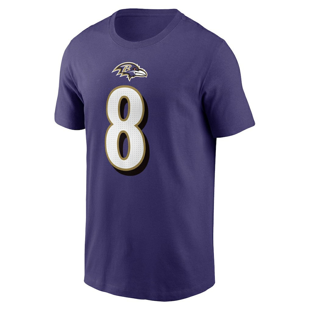 Baltimore Ravens Nike Lamar Jackson  Player Name & Number T-Shirt