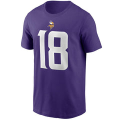 Minnesota Vikings Nike Justin Jefferson  Player Name & Number T-Shirt