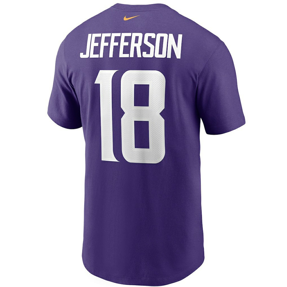 Minnesota Vikings Nike Justin Jefferson  Player Name & Number T-Shirt