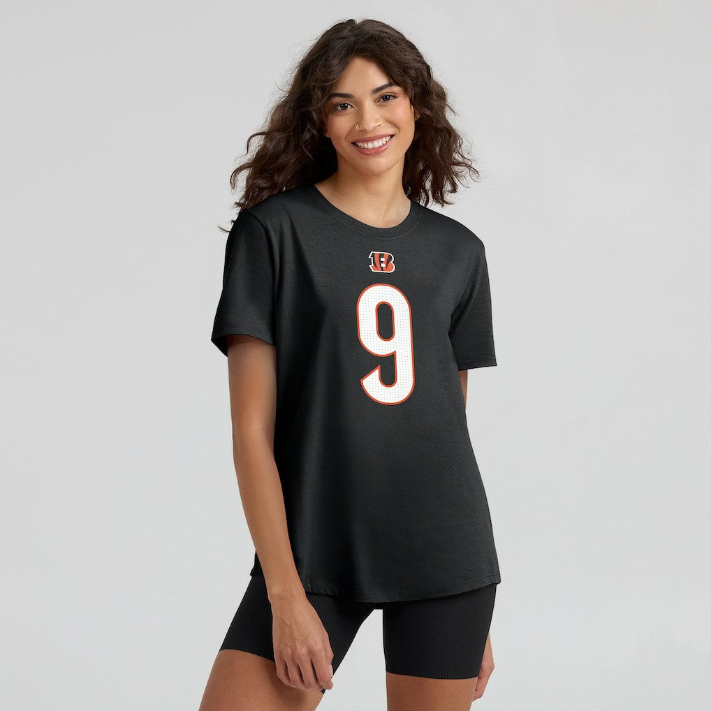 Cincinnati Bengals Nike Joe Burrow  Women's Player Name & Number T-Shirt