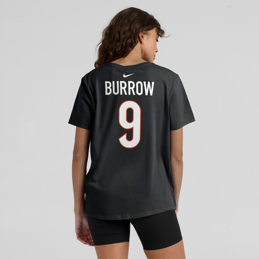 Cincinnati Bengals Nike Joe Burrow  Women's Player Name & Number T-Shirt