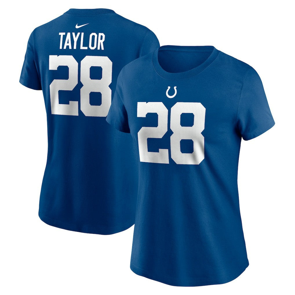 Indianapolis Colts Nike Jonathan Taylor  Women's Player Name & Number T-Shirt