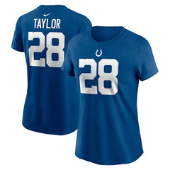 Indianapolis Colts Nike Jonathan Taylor  Women's Player Name & Number T-Shirt