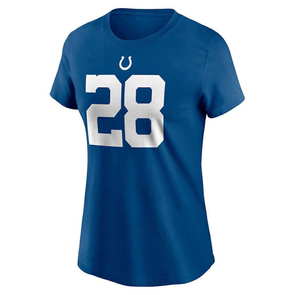 Indianapolis Colts Nike Jonathan Taylor  Women's Player Name & Number T-Shirt