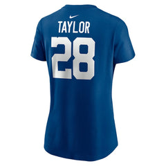 Indianapolis Colts Nike Jonathan Taylor  Women's Player Name & Number T-Shirt
