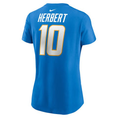 Los Angeles Chargers Nike Justin Herbert  Women's Player Name & Number T-Shirt