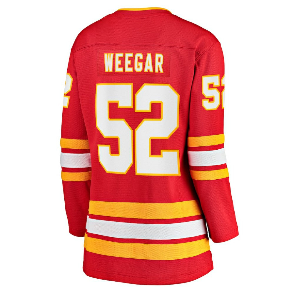 MacKenzie Weegar Calgary Flames Fanatics Women's Home Breakaway Player Jersey For Sale