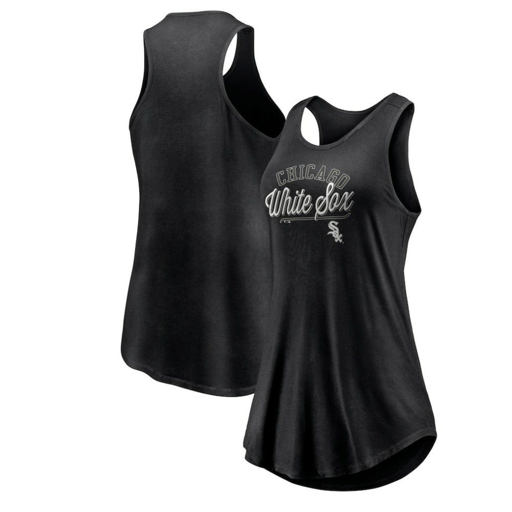 Chicago White Sox Fanatics Women's Simplicity Swing Racerback Scoop Neck Tank Top | MLB Sale