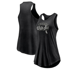 Chicago White Sox Fanatics Women's Simplicity Swing Racerback Scoop Neck Tank Top | MLB Sale
