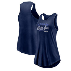 Chicago White Sox Fanatics Women's Simplicity Swing Racerback Scoop Neck Tank Top | MLB New