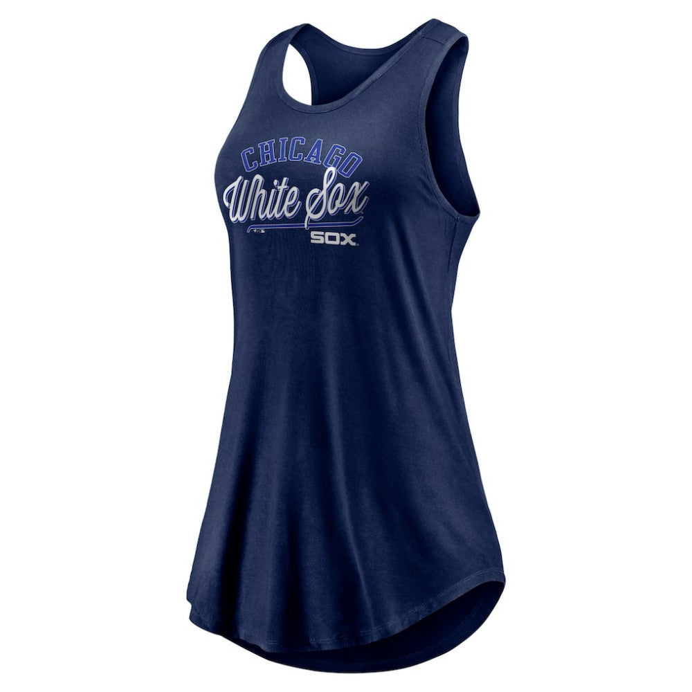 Chicago White Sox Fanatics Women's Simplicity Swing Racerback Scoop Neck Tank Top | MLB New
