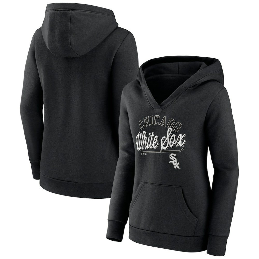 Chicago White Sox Fanatics Women's Simplicity Crossover V-Neck Pullover Hoodie | MLB Online