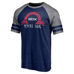 Chicago White Sox Fanatics Utility Two-Stripe Raglan Tri-Blend T-Shirt | MLB For sale