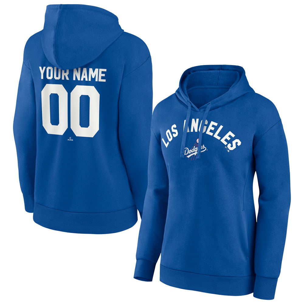 Los Angeles Dodgers Women's Personalized Cooperstown Collection Winning Streak Pullover Hoodie | MLB Discount