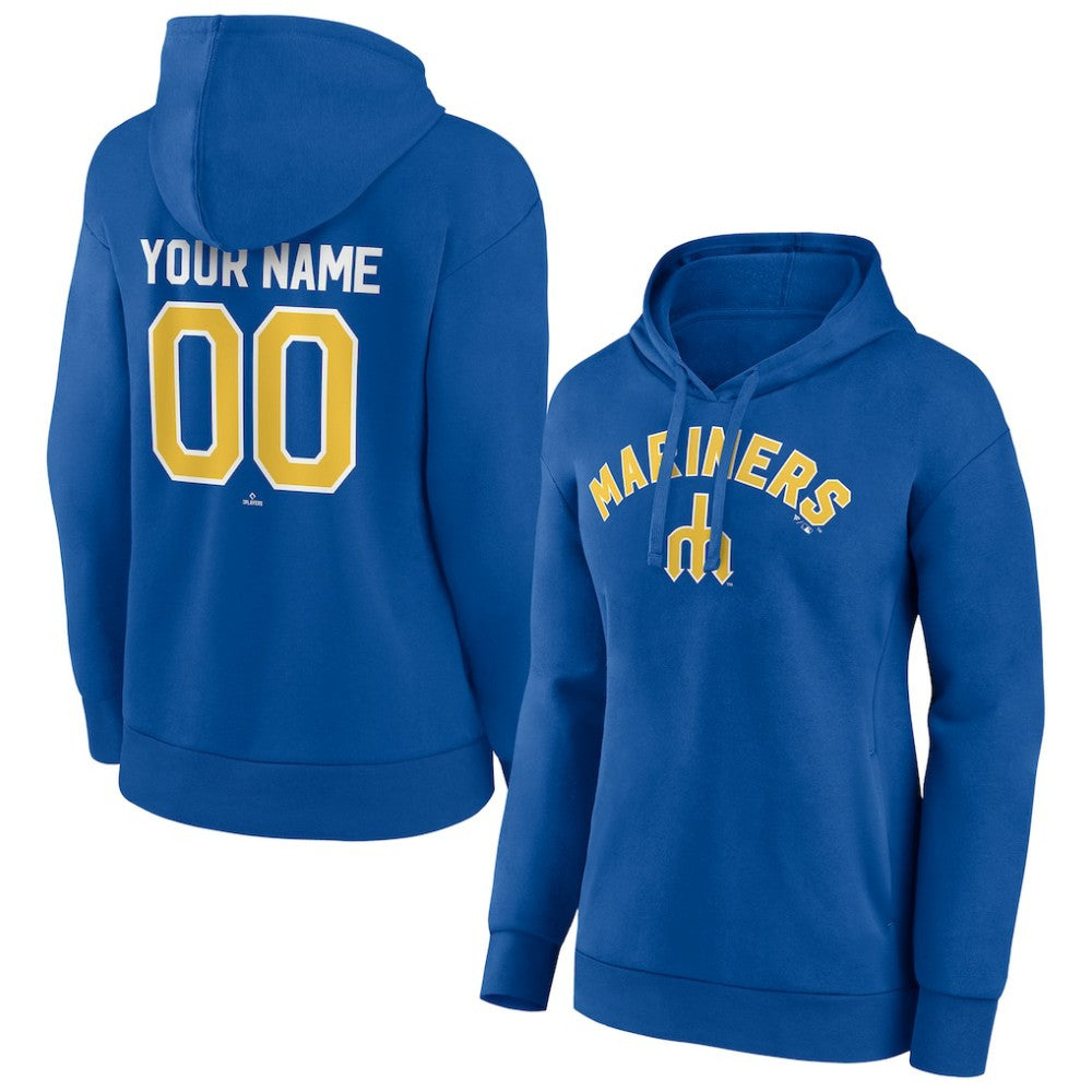 Seattle Mariners Women's Personalized Cooperstown Collection Winning Streak Pullover Hoodie | MLB Outlet