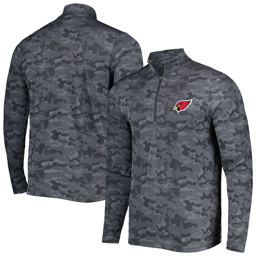 Arizona Cardinals  Antigua Brigade Quarter-Zip Sweatshirt