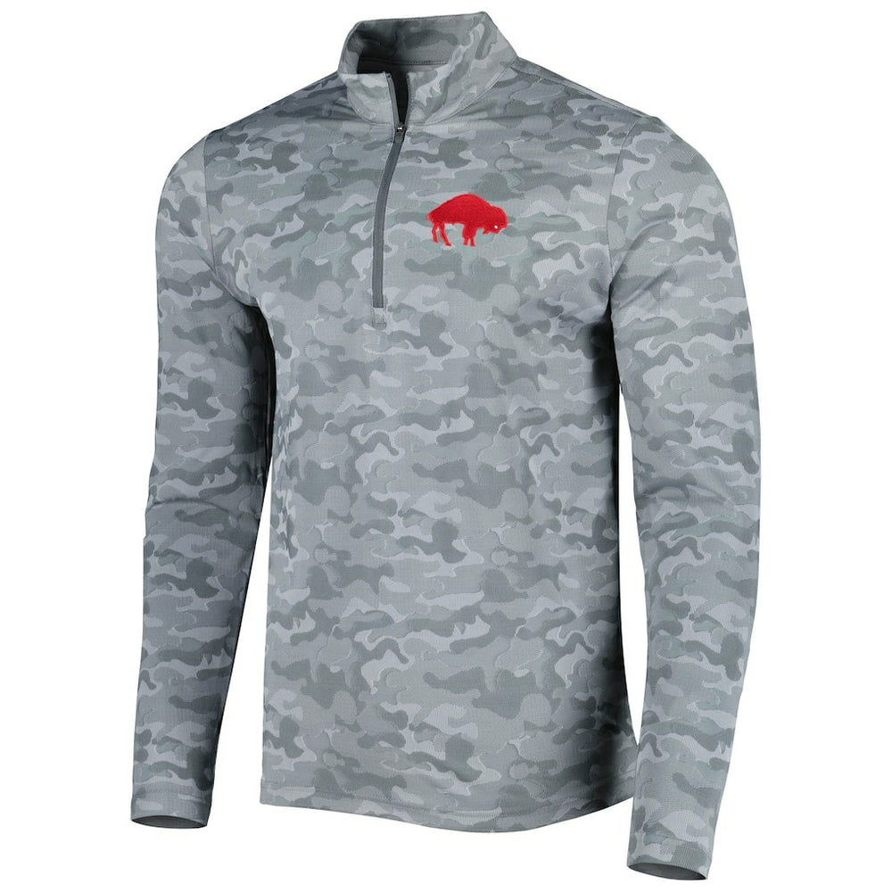Buffalo Bills  Antigua Brigade Throwback Quarter-Zip Top