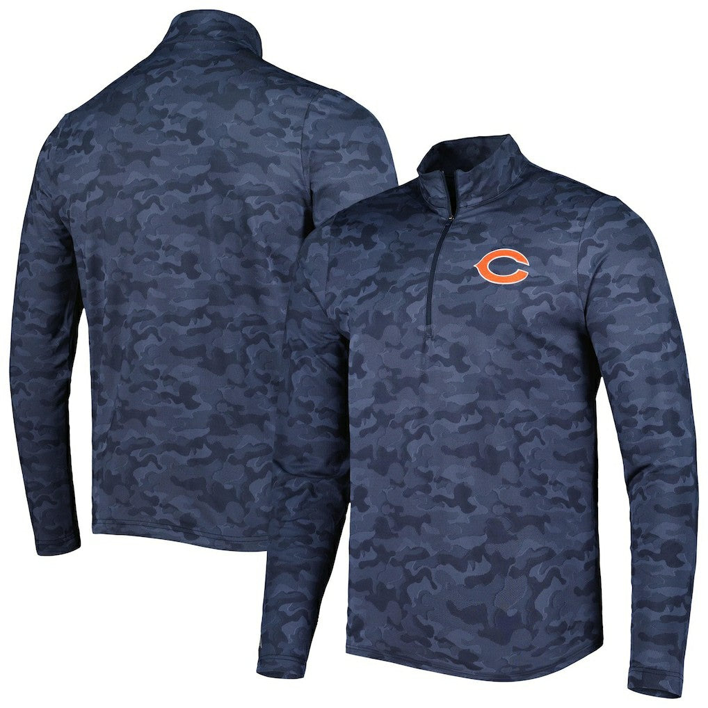 Chicago Bears  Antigua Brigade Quarter-Zip Sweatshirt