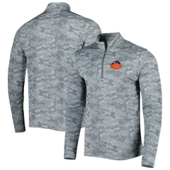 Chicago Bears  Antigua Brigade Throwback Quarter-Zip Top