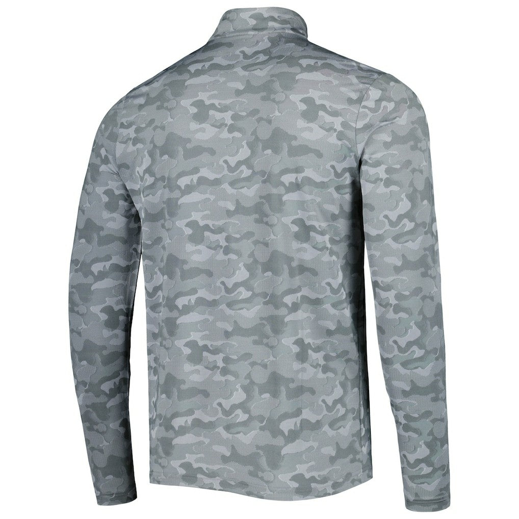 Chicago Bears  Antigua Brigade Throwback Quarter-Zip Top