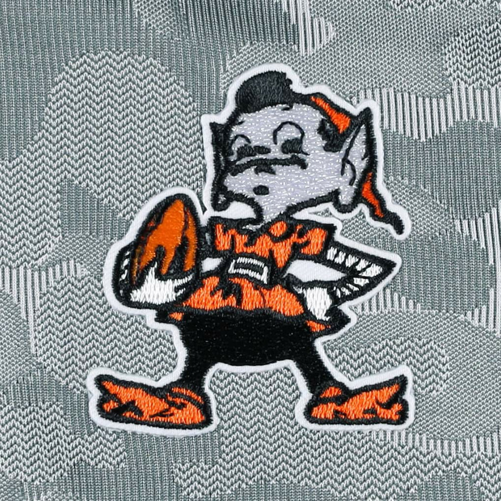 Cleveland Browns  Antigua Brigade Throwback Quarter-Zip Top