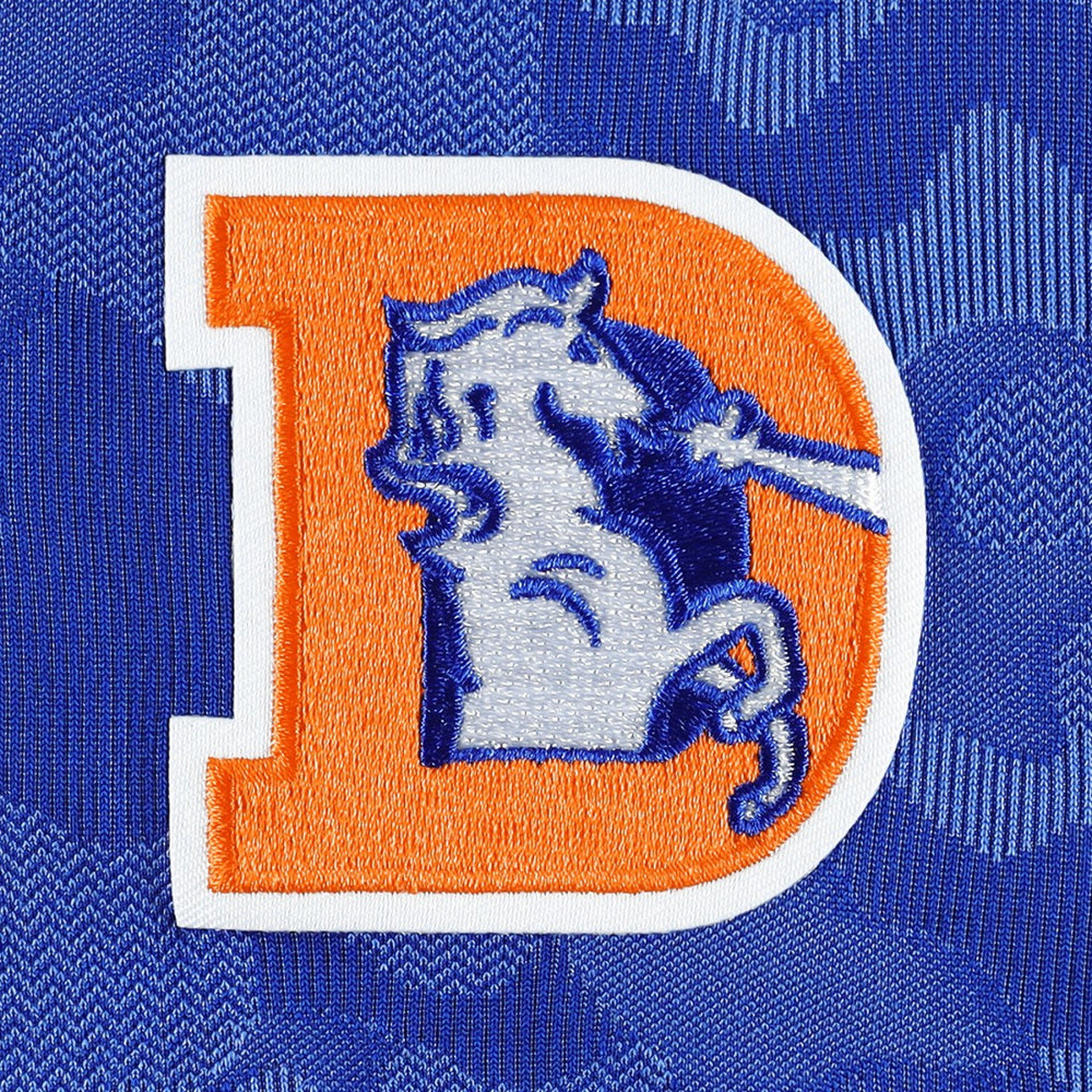 Denver Broncos  Antigua Brigade Throwback Quarter-Zip Top