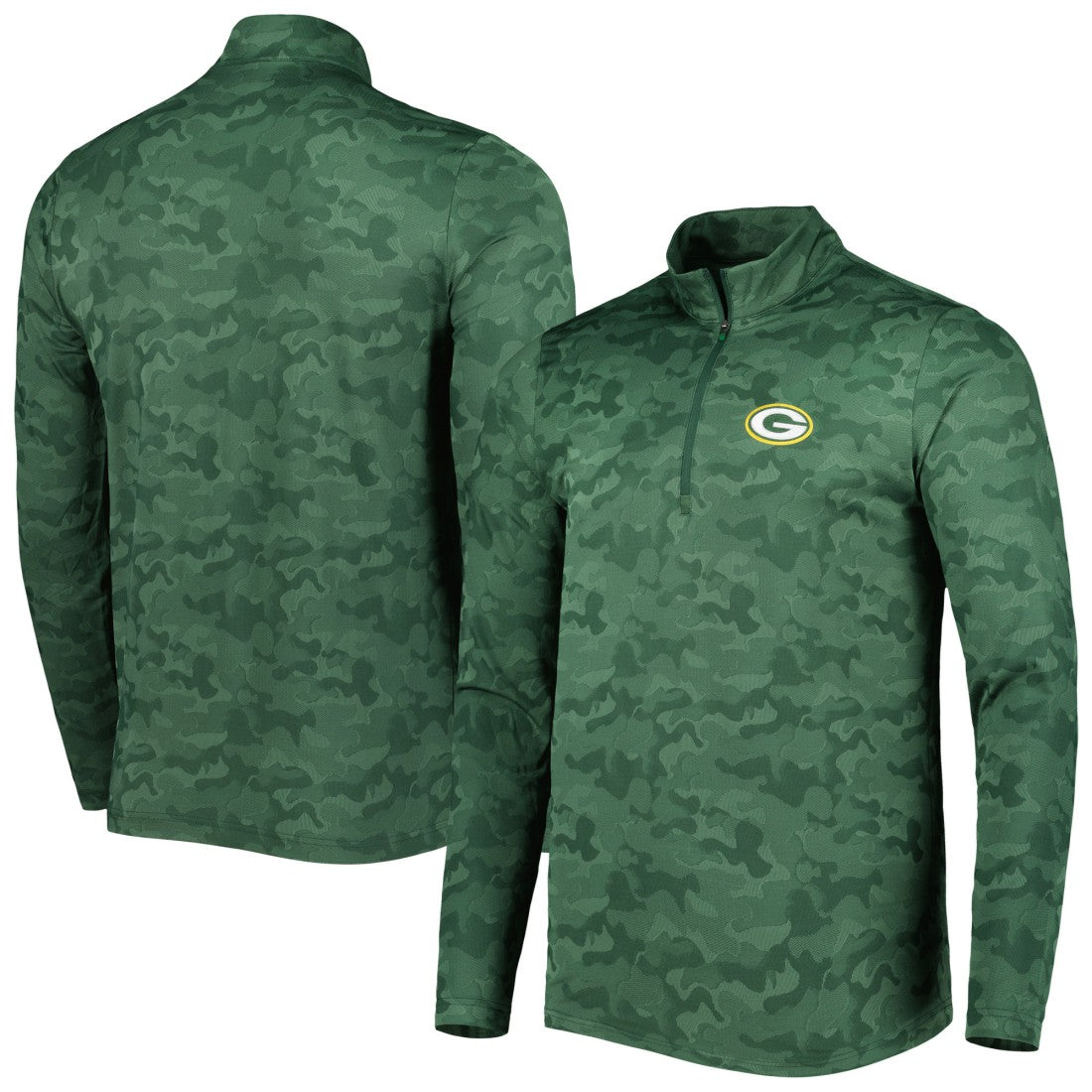 Green Bay Packers  Antigua Brigade Quarter-Zip Sweatshirt