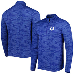 Indianapolis Colts  Antigua Brigade Quarter-Zip Sweatshirt