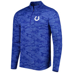 Indianapolis Colts  Antigua Brigade Quarter-Zip Sweatshirt