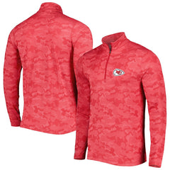 Kansas City Chiefs  Antigua Brigade Quarter-Zip Sweatshirt