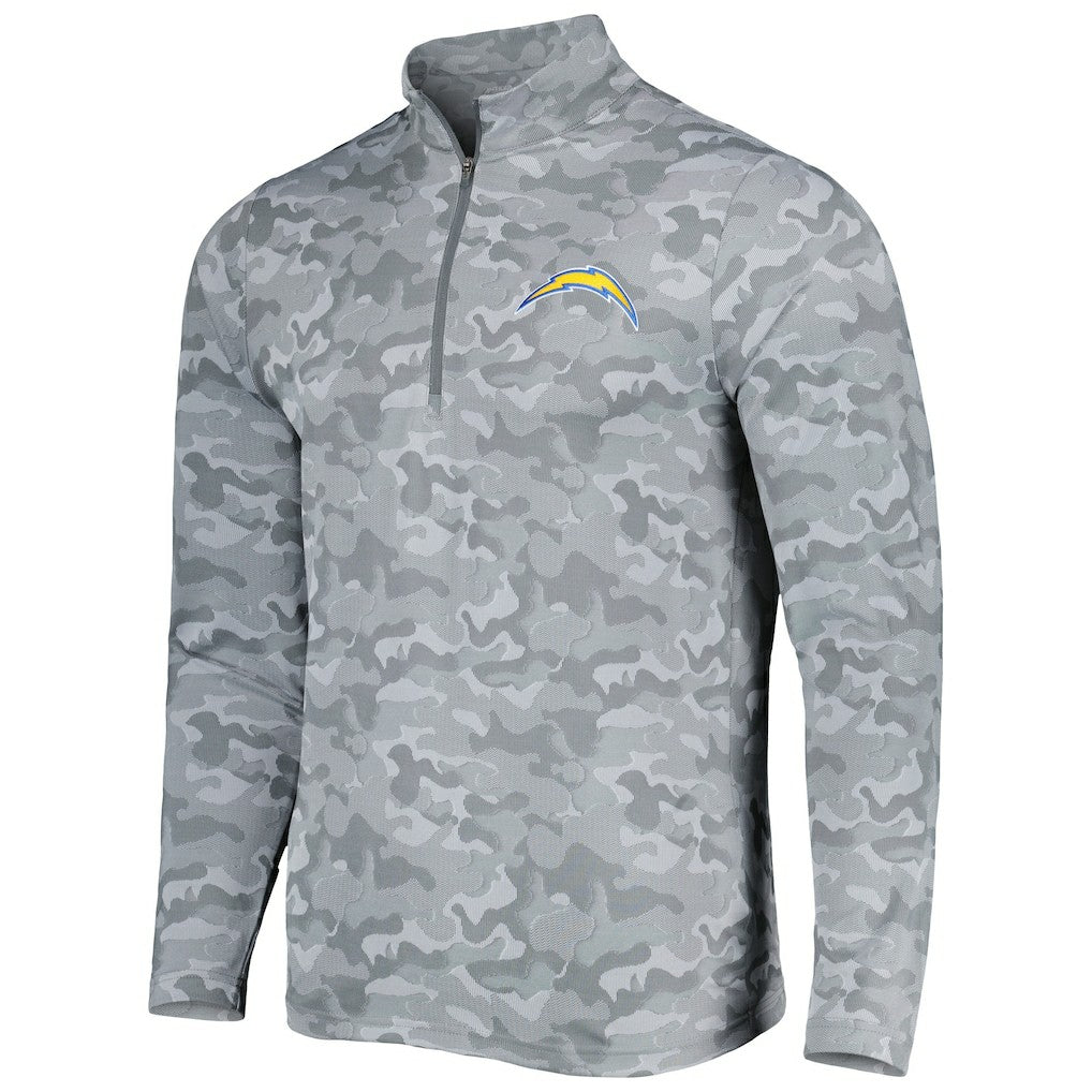 Los Angeles Chargers  Antigua Brigade Quarter-Zip Sweatshirt