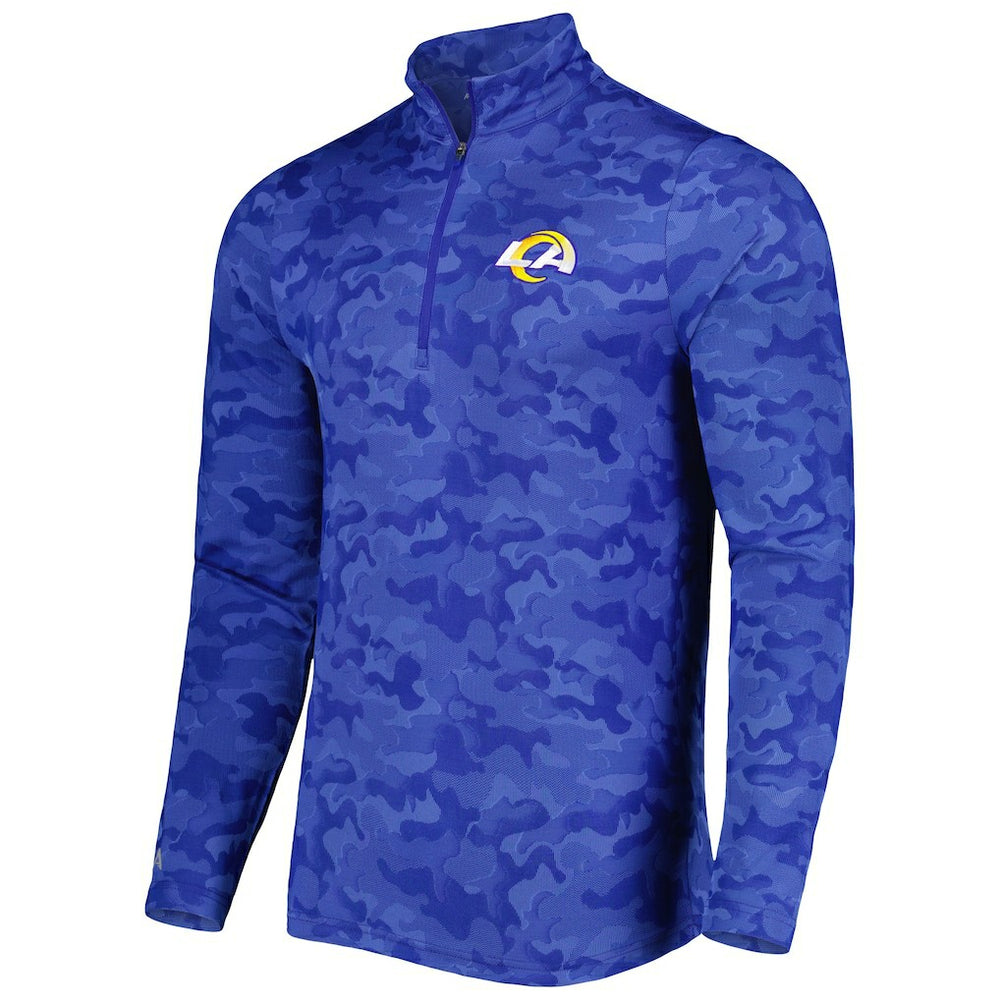 Los Angeles Rams  Antigua Brigade Quarter-Zip Sweatshirt