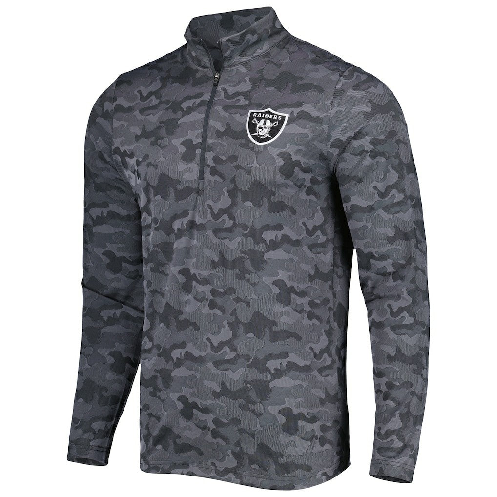 Las Vegas Raiders  Antigua Brigade Quarter-Zip Sweatshirt