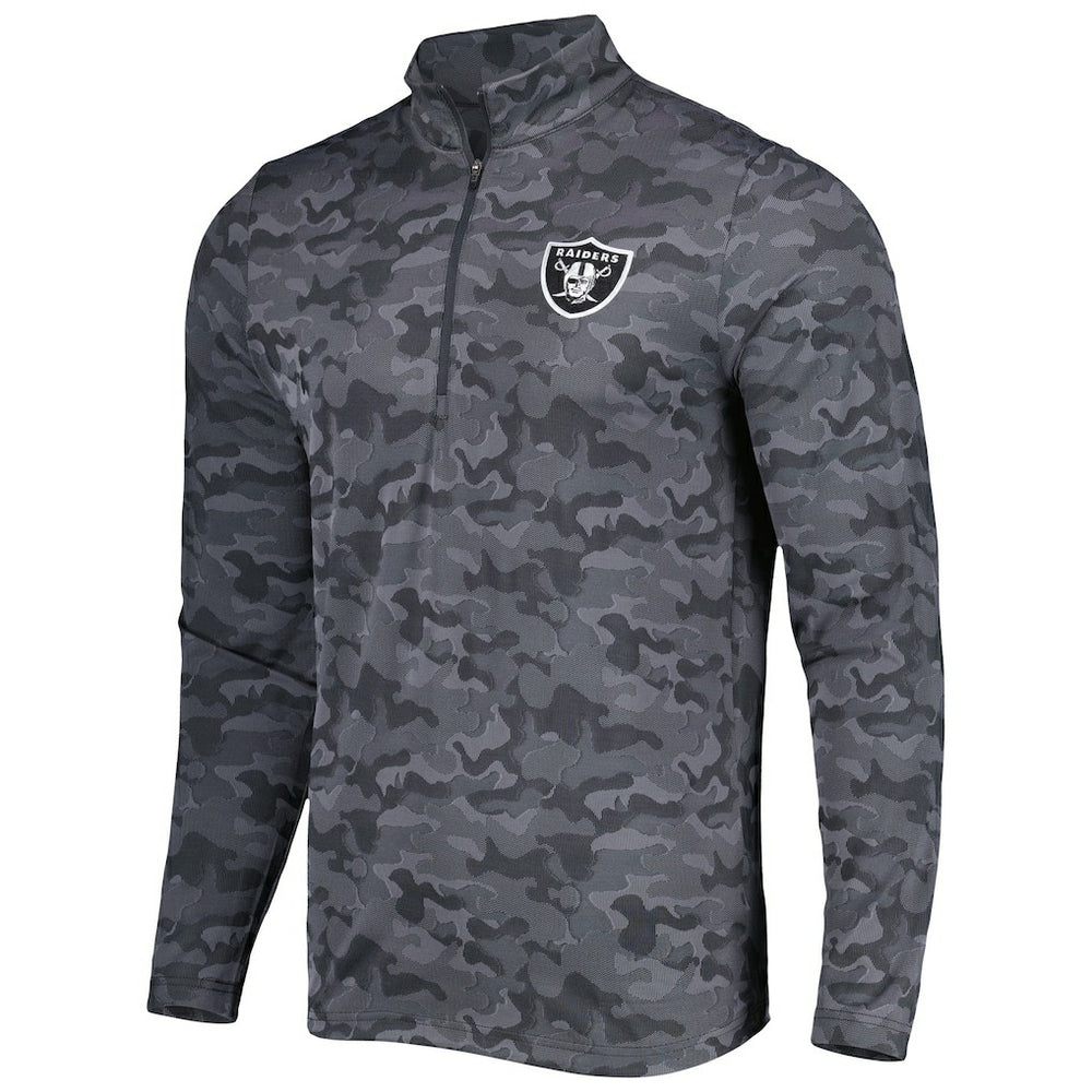 Las Vegas Raiders  Antigua Brigade Quarter-Zip Sweatshirt