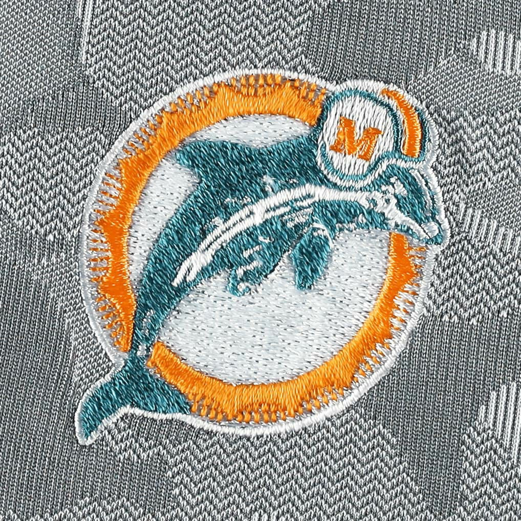 Miami Dolphins  Antigua Brigade Throwback Quarter-Zip Top