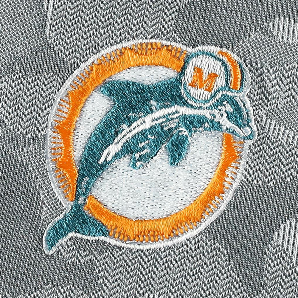 Miami Dolphins  Antigua Brigade Throwback Quarter-Zip Top