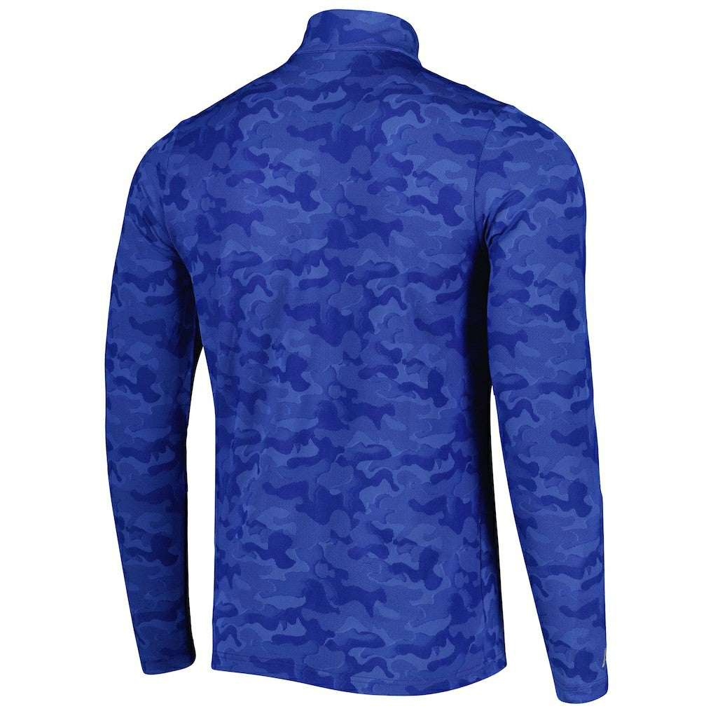 New England Patriots  Antigua Brigade Throwback Quarter-Zip Top