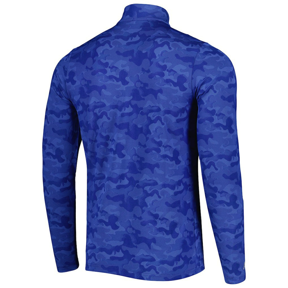 New England Patriots  Antigua Brigade Throwback Quarter-Zip Top