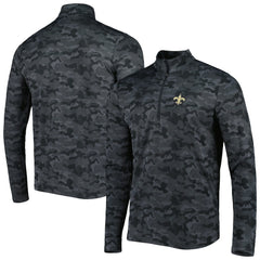 New Orleans Saints  Antigua Brigade Quarter-Zip Sweatshirt